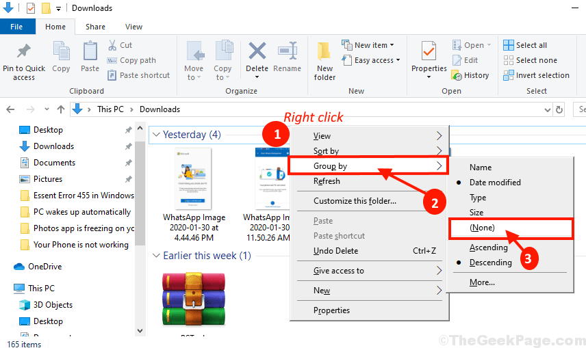 windows 10 sort folders by size