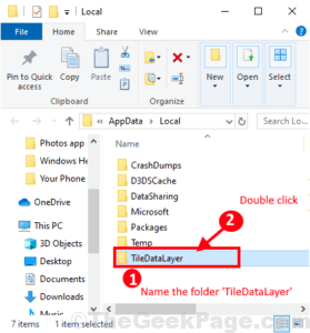 rename the folder and double