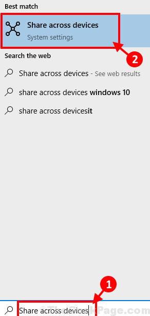 Share Accross Device