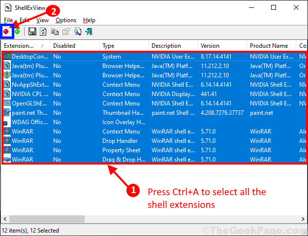 Stop Shell Extensions