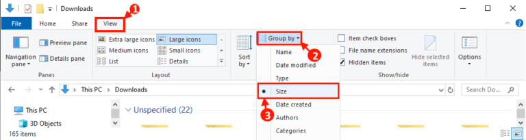 How to stop File Explorer sorting by week and month in Windows 10
