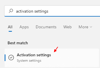 Activation Settings Min