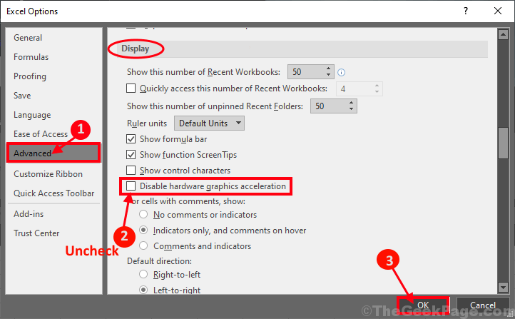 Excel отключить. Ускорение excel. Отключить аппаратное ускорение excel 2007.