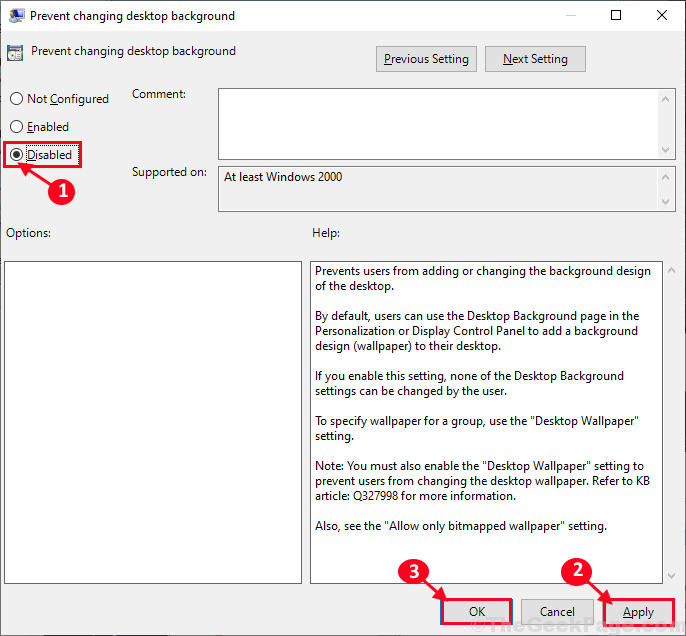 Fix: Can't change desktop background problem in Windows 10 / 11