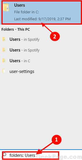 Folders Users