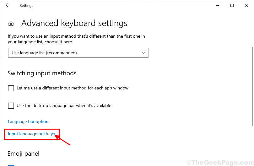 Input Language Hot Keys