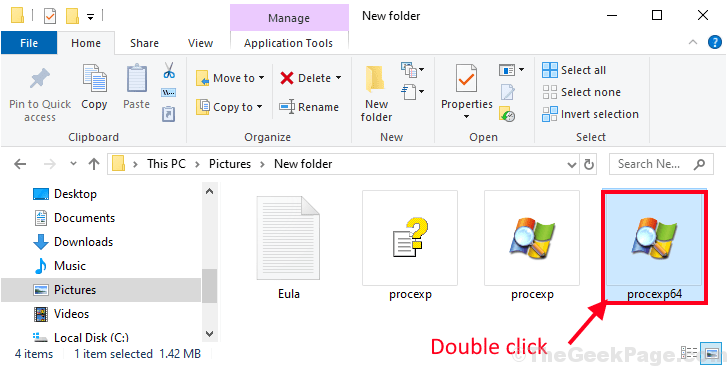 Process Exp Double Click