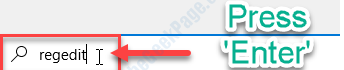 Regedit New Press Enter