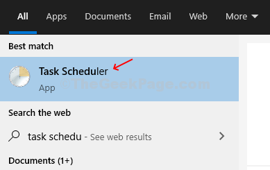 Press Windows Key, Type Task Scheduler And Click On The Result
