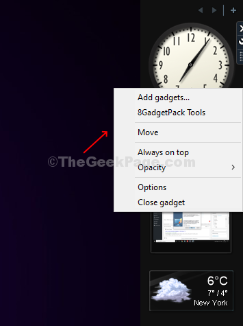 Right Click On The Gadgets To Customize Them