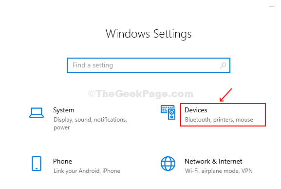 Select Devices From Settings Window