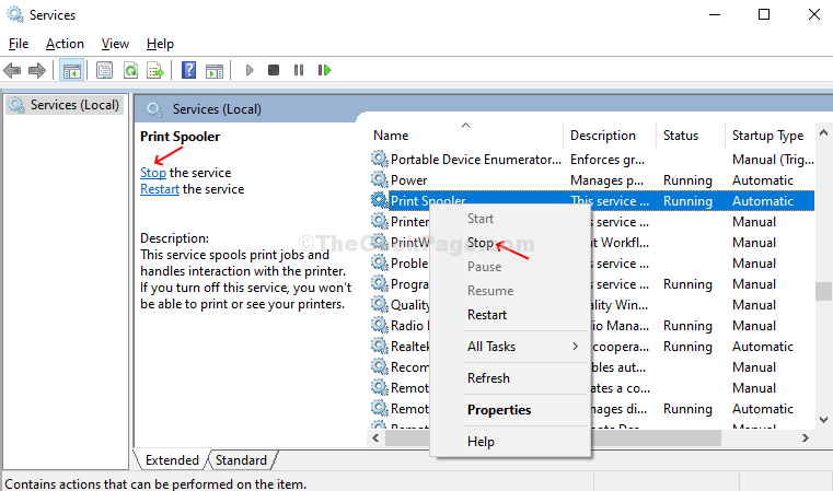 How to Start, Stop or Restart Print Spooler Windows 10 / 11