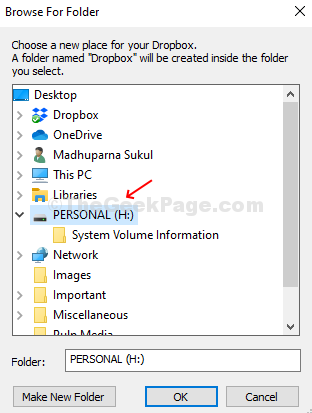 Under Browse For Folder Select The Usb Drive And Click On It