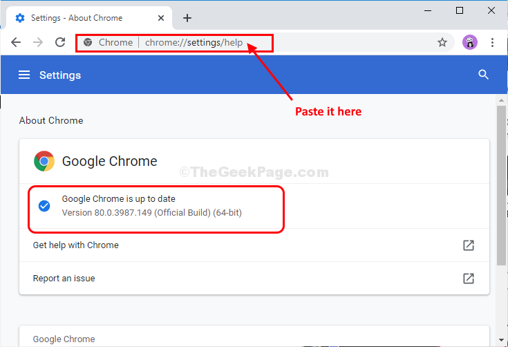 Chrome Settings Update
