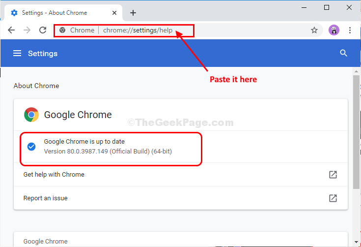 google chrome update pending