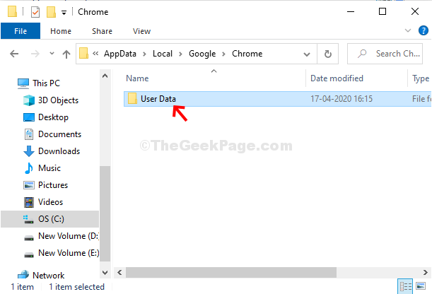 Chrome Folder User Data Double Click