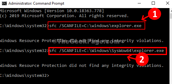 Command Prompt Admin Execute 1st Command Complete Execute 2nd Command