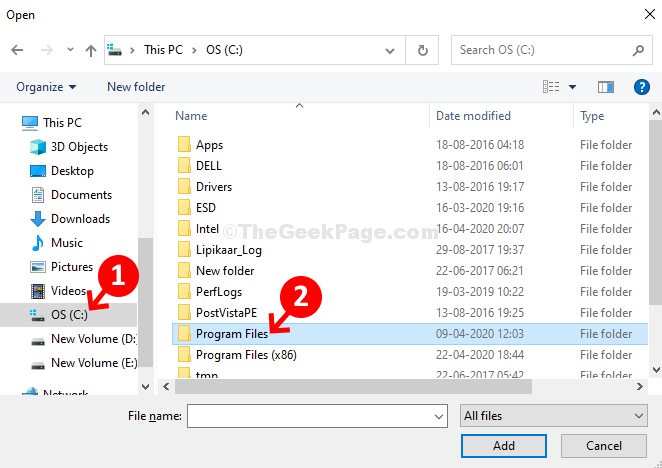 File Explorer C Drive Program Files