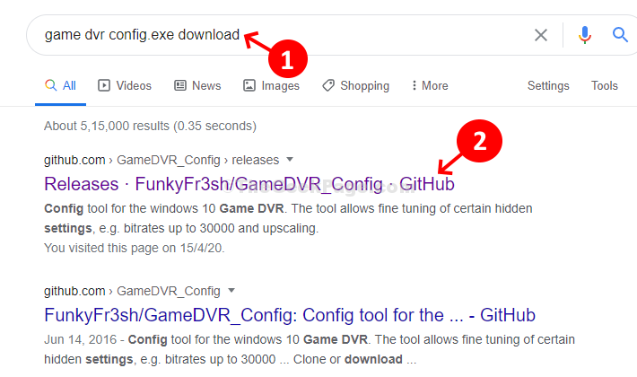 Google Search Game Dvr Config .exe Download First Result