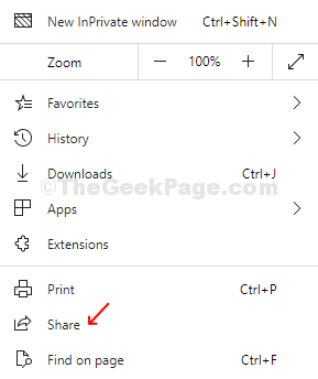 In The Context Menu Click Share