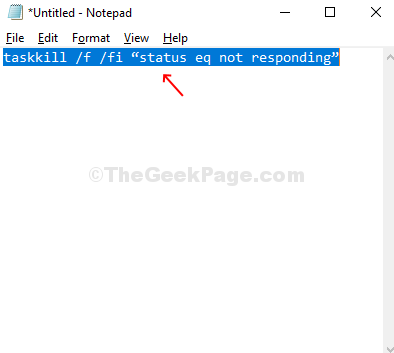 Notepad Type Taskkill Command