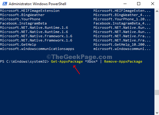 Powershell Run Command Add Packagefullname With Asterix Xbox Enter Remove App
