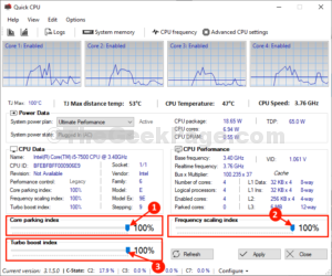 Quick CPU 4.6.0 download the new version for windows