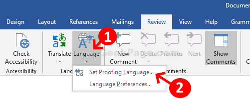 microsoft office word spell check not working