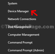 Start Right Click Device Manager