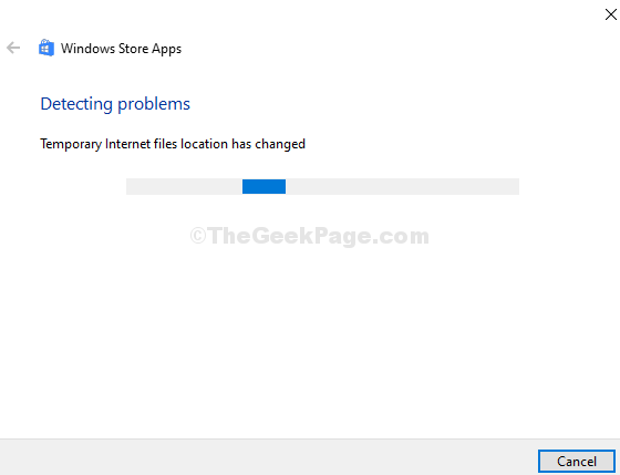 Troubleshooter Windows Store Apps Detecting Problems