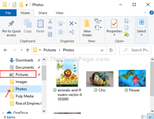 Win + E File Explorer Pictures Photos