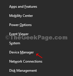 Win + X Device Manager