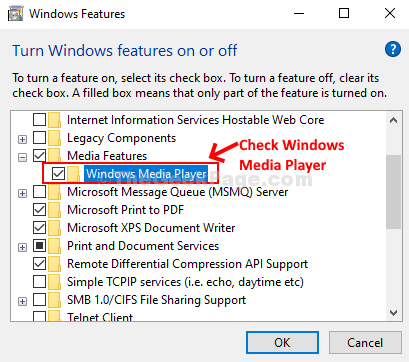 Windows Media Player Check Ok