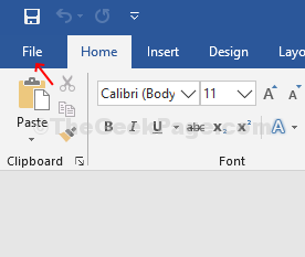 Buka MS Word