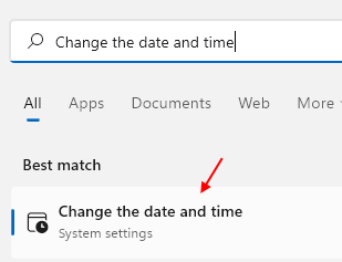 Change Date Time Settings Search Min