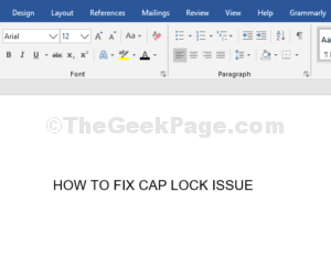 How To Fix Caps Lock Stuck Issue In Windows 11/10