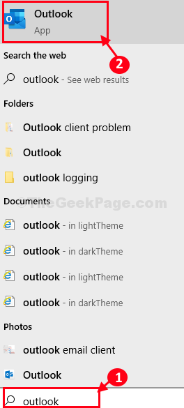 Outlook Search