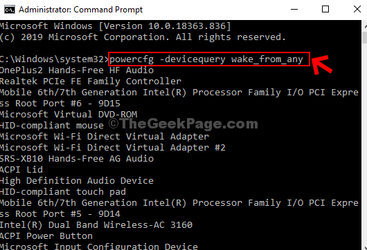 Command Prompt Run Command Enter List Of Devices To Wake Pc