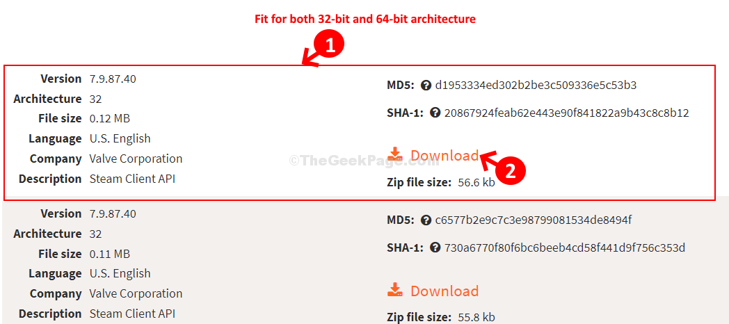 Download Page Select The 1st Download Link Click To Download
