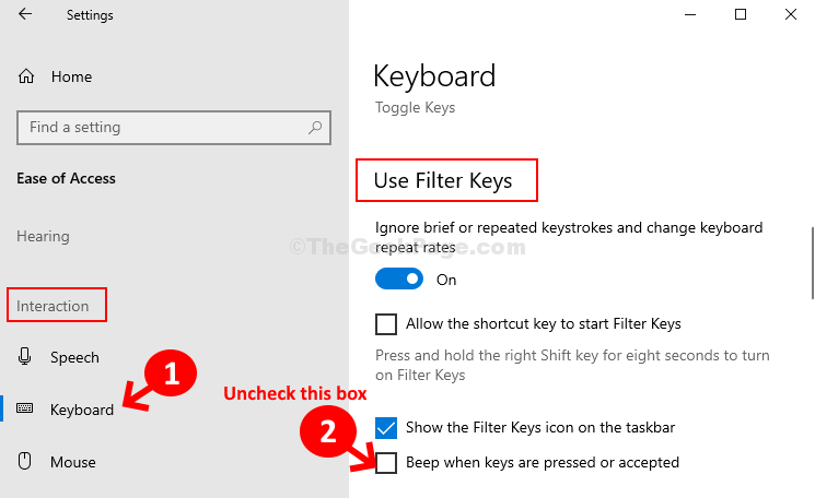 how to turn off keyboard sound