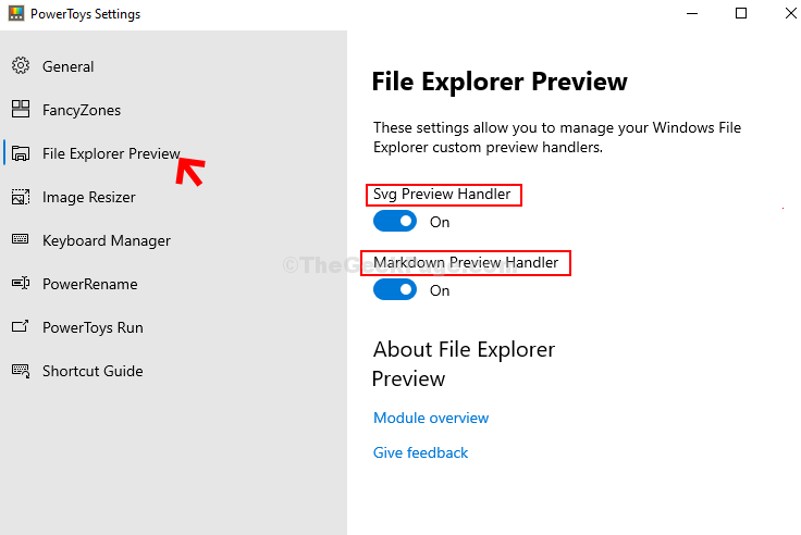 File Explorer Preview Turn On Or Off Svg Preview Handler Markdown Preview Handler