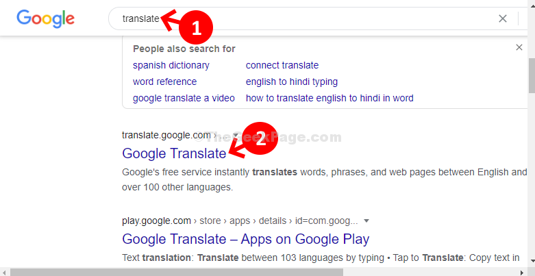 Google Search Translate Google Translate
