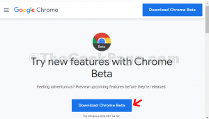 Official Download Page Click Download Chrome Beta