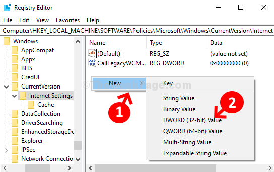 Registry Editor Navigate To Path Right Side Right Click New Dword (32 Bit) Value