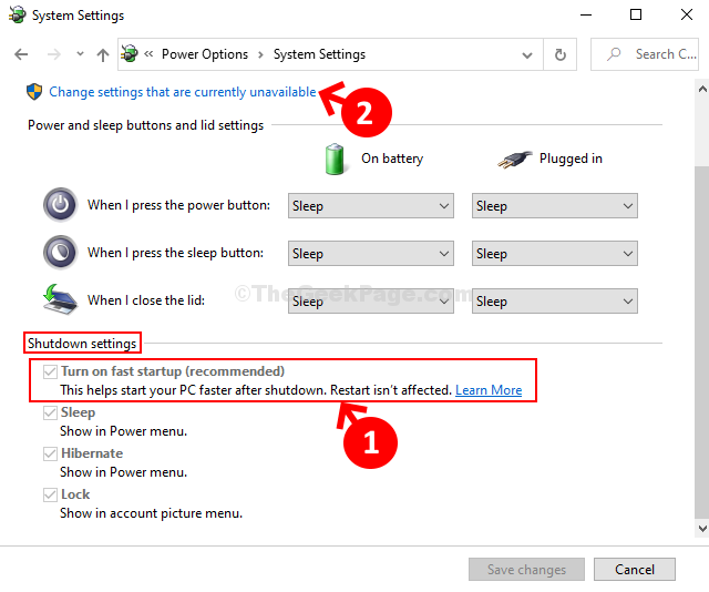 sleep missing from shutdown settings