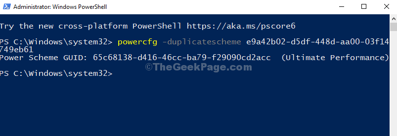 Windows Powershell Run Command Enter