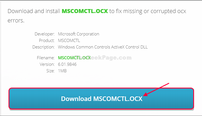 mscomctl ocx not correctly registered a file is missing or invalid