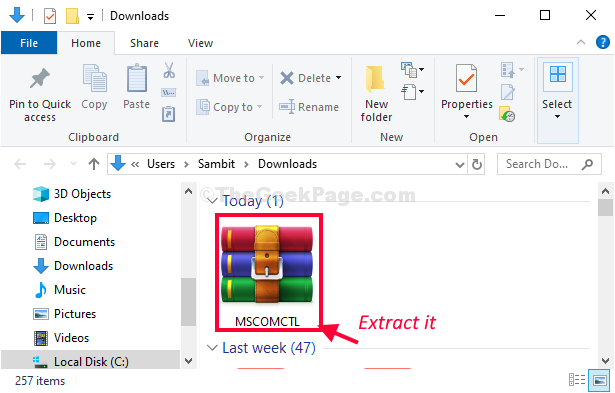 Extract Mscomctl
