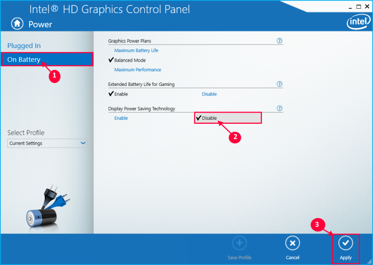 Fix laptop screen dims when unplugged in Windows 10 / 11
