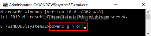 Powercfg Off